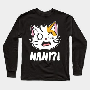 Nani Japanese Anime Manga Cat Long Sleeve T-Shirt